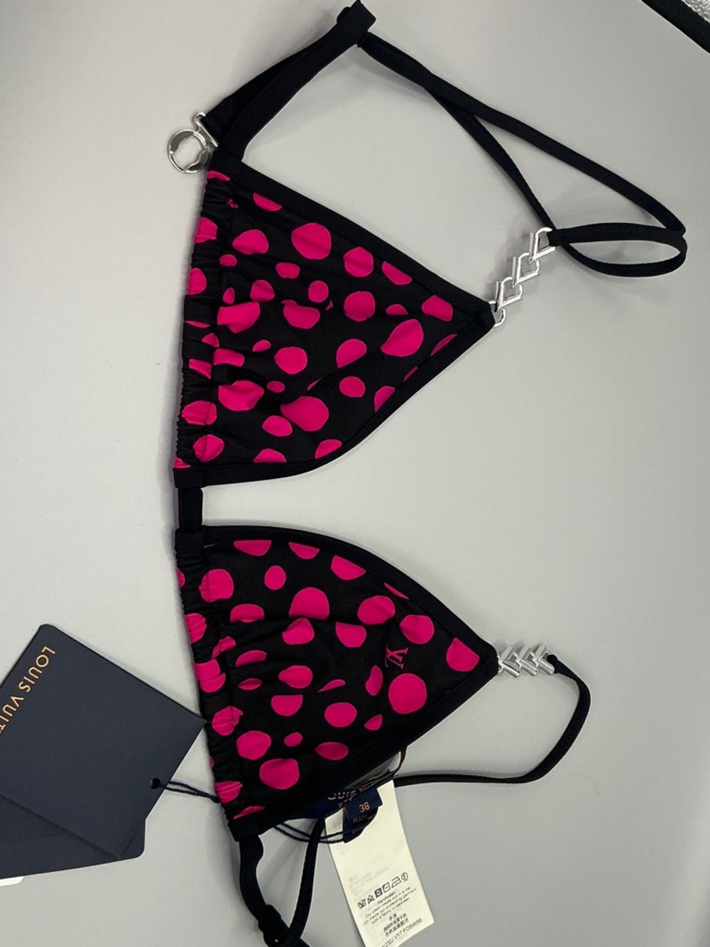 NWT Louis Vuitton x Kusama limited edition Polka Dot Triangle Bikini Top size 38